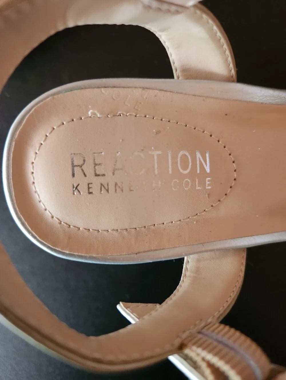 Reaction Kenneth Cole Metallic Gold and Silver Espadrille Wedges